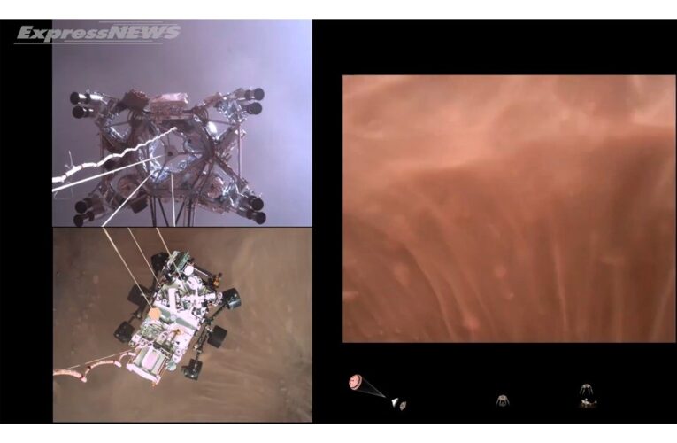 Agencia espacial estadounidense lanza impresionante video del aterrizaje de su Rover Perseverance en Marte