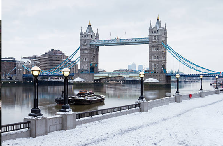 Partes del Reino Unido se han visto afectadas por la nieve y el hielo