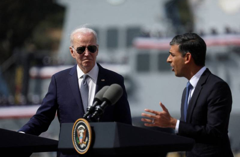 Rishi Sunak planteará cuestiones comerciales en conversaciones de EE. UU. con Joe Biden