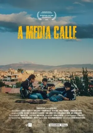 Póster oficial de la película peruana "A Media Calle".