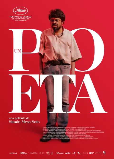 Afiche de la película Un Poeta del director Simón Mesa Soto,