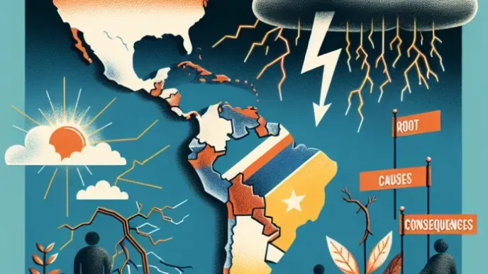 crisis latinoamericana representada en mapa conceptual
