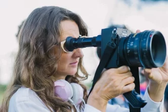 Lucrecia Martel rodando el documental Nuestra Tierra Lucrecia Martel.