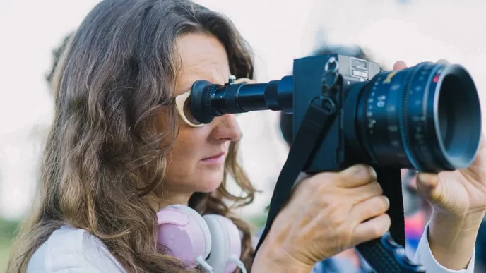 Lucrecia Martel rodando el documental Nuestra Tierra Lucrecia Martel.