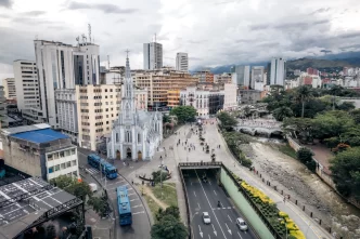 Vista panorámica de Cali, capital del Valle del Cauca.