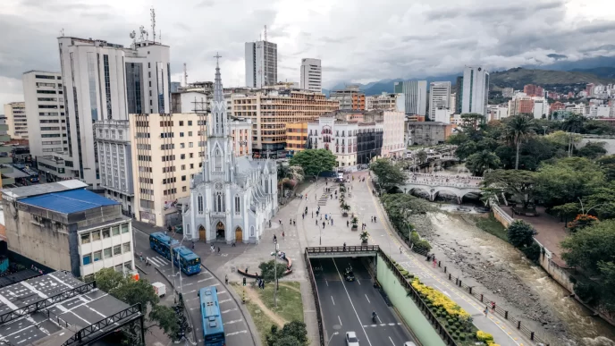 Vista panorámica de Cali, capital del Valle del Cauca.
