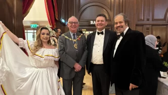 Asistentes al evento Black History Month en Westminster