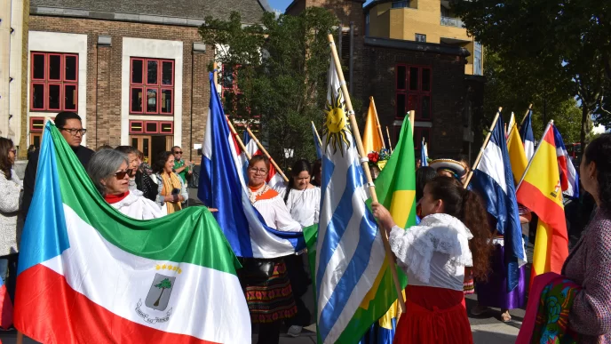 Día Internacional del Migrante en Londres con comunidad latinoamericana.