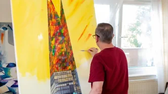 migrante iluminó Londres pintando el Shard en su estudio