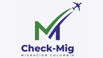 Logo oficial de Check Mig Colombia, formulario digital de Migración Colombia para viajeros.