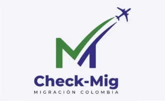 Logo oficial de Check Mig Colombia, formulario digital de Migración Colombia para viajeros.