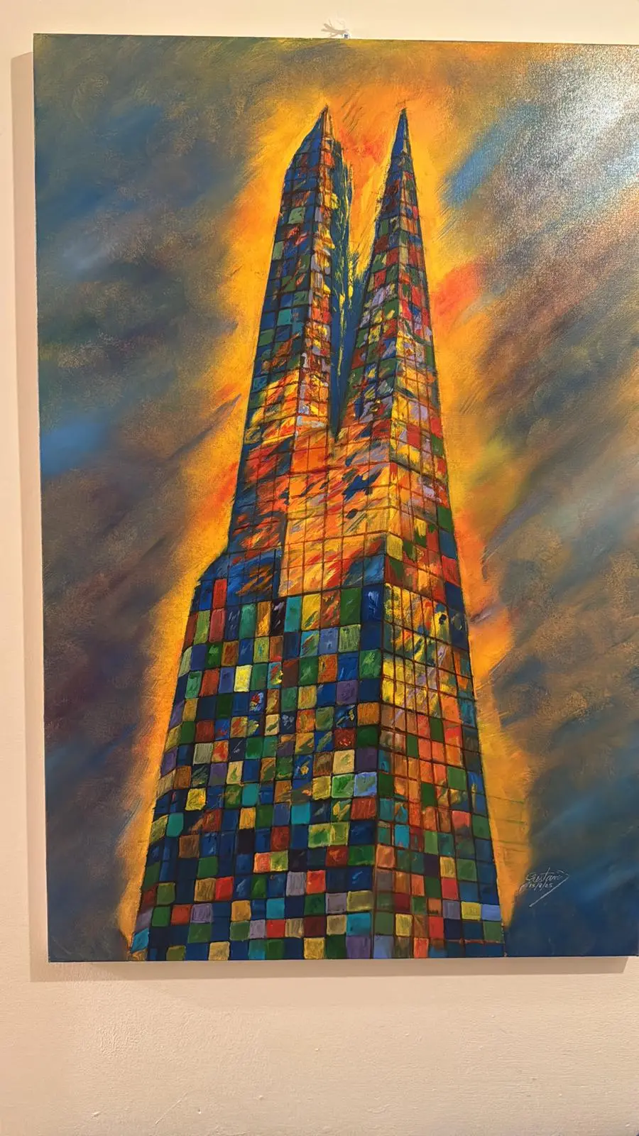 migrante iluminó Londres con una pintura inspirada en el Shard
