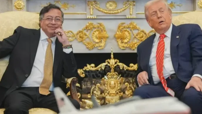 Trump Petro Casa Blanca durante reunión bilateral en Washington