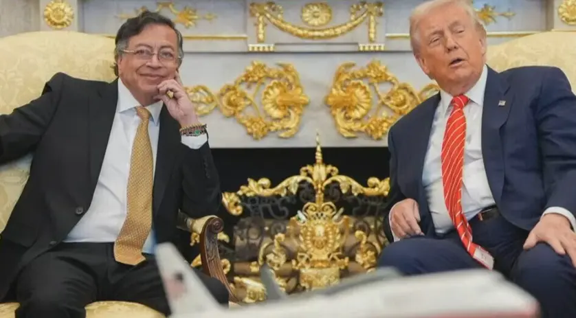 Trump Petro Casa Blanca durante reunión bilateral en Washington