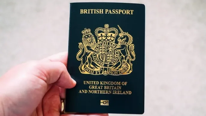 Pasaporte británico del Reino Unido relacionado con la solicitud de residencia permanente ILR