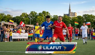 LILAFUT, la Liga Latinoamericana de Fútbol en Vincennes con jugadores y comunidad latina celebrando inicio