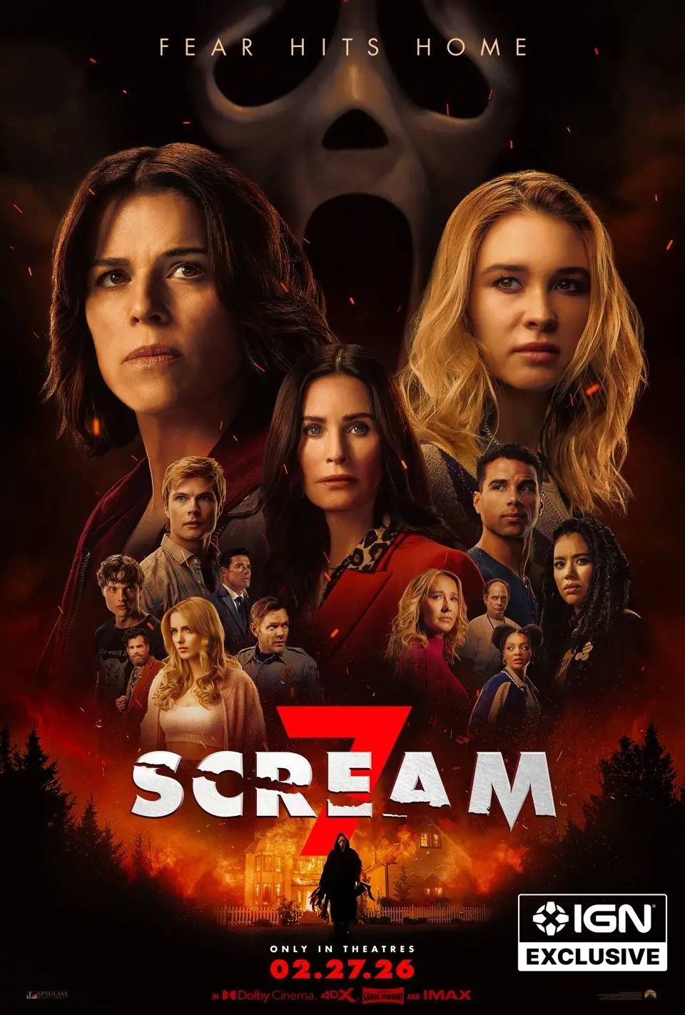 estreno cine 2026 Scream 7 película de terror