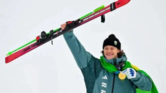 Lucas Pinheiro Braathen celebra el oro olímpico latinoamericano en Milano-Cortina 2026