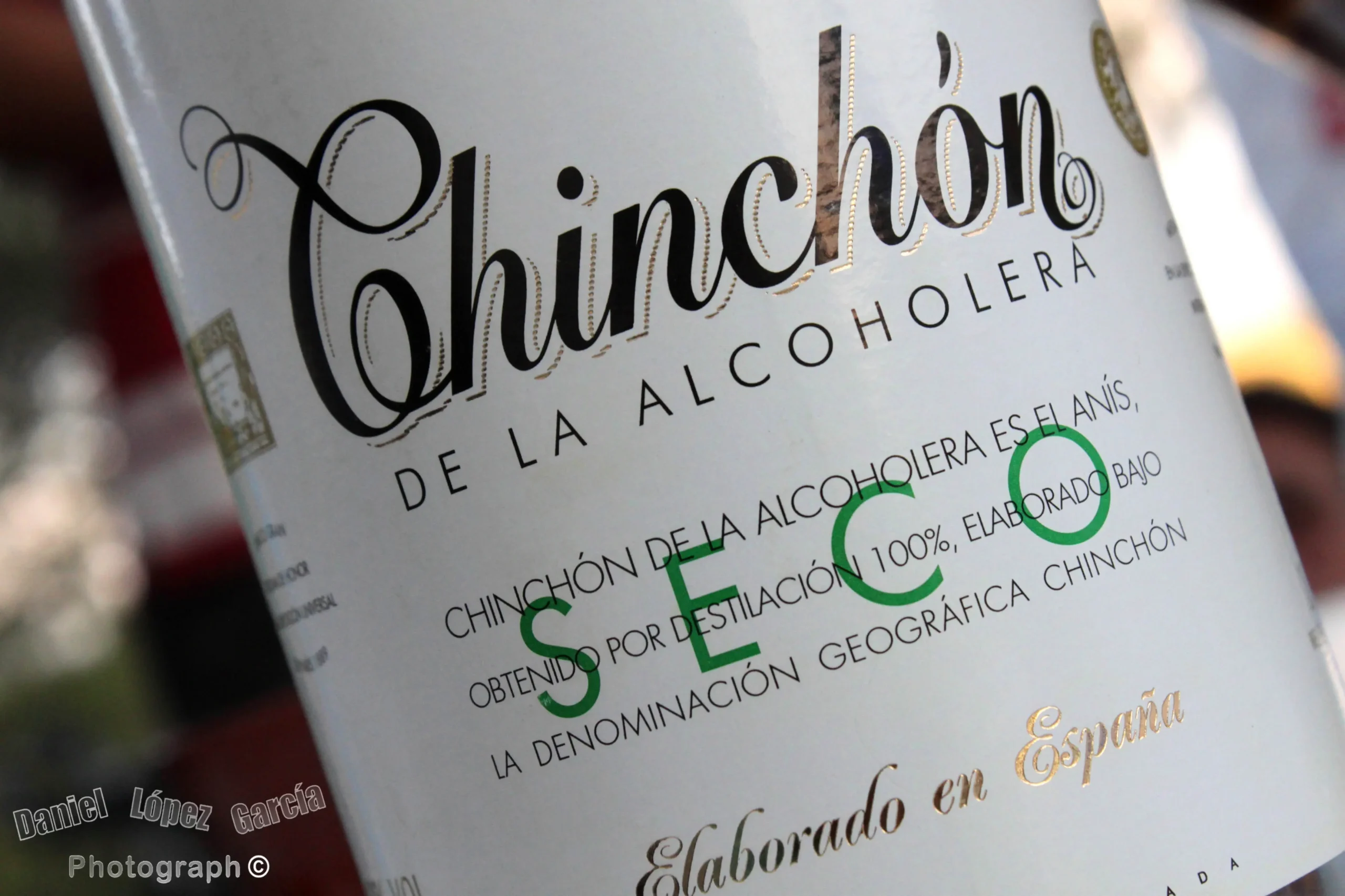 Botella de anís de Chinchón Madrid con denominación geográfica tradicional