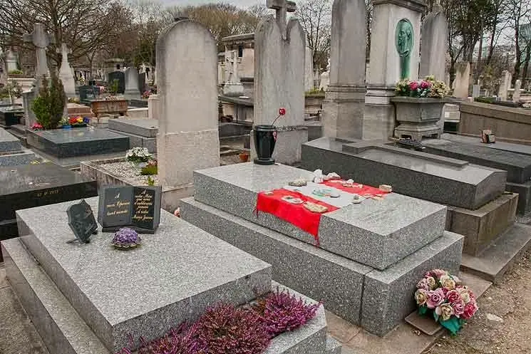 Natalicio César Vallejo tumba en el cementerio Montparnasse de París