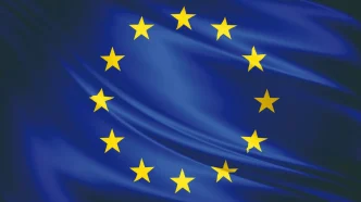 política migratoria de Europa representada en la bandera de la Unión Europea