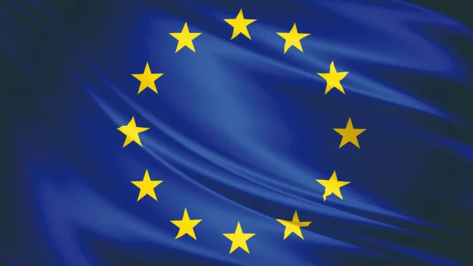 política migratoria de Europa representada en la bandera de la Unión Europea