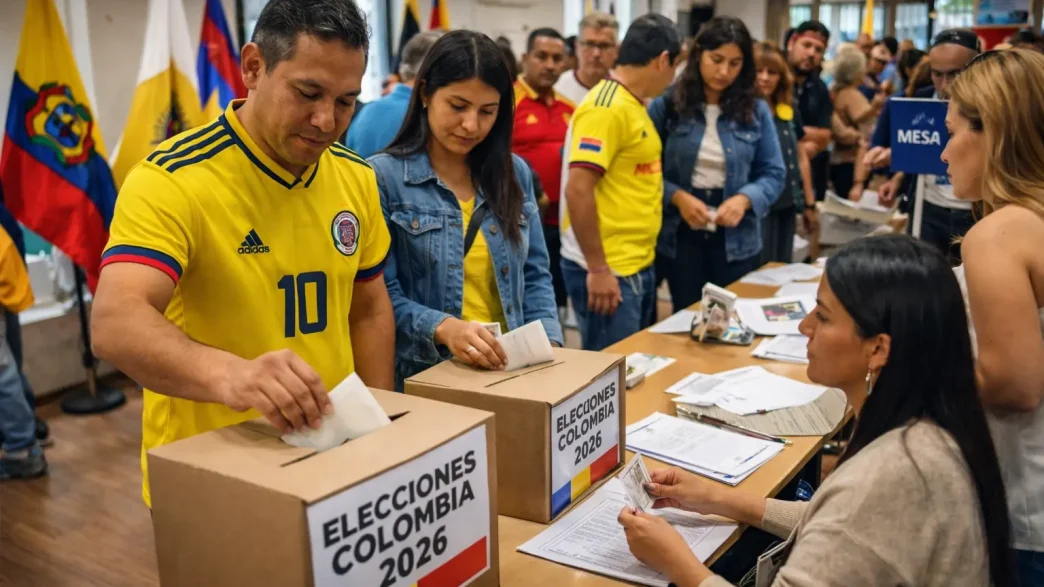 curul exterior Colombia votacion colombianos en el exterior urna