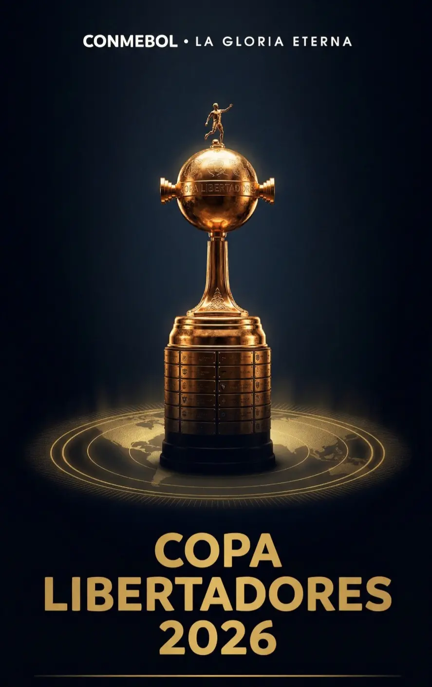 Copa Libertadores 2026 trofeo oficial Conmebol