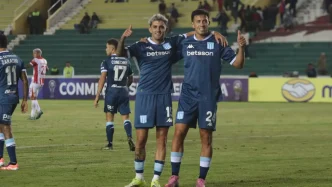 agenda Libertadores 2026 jugadores celebran en partido internacional