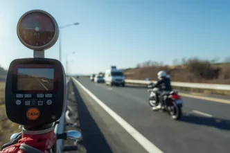 radares 4D controlando múltiples vehículos en carretera sin flash visible