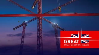 Foro de Infraestructura LATAC–Reino Unido con grúas y proyectos de construcción en Lima