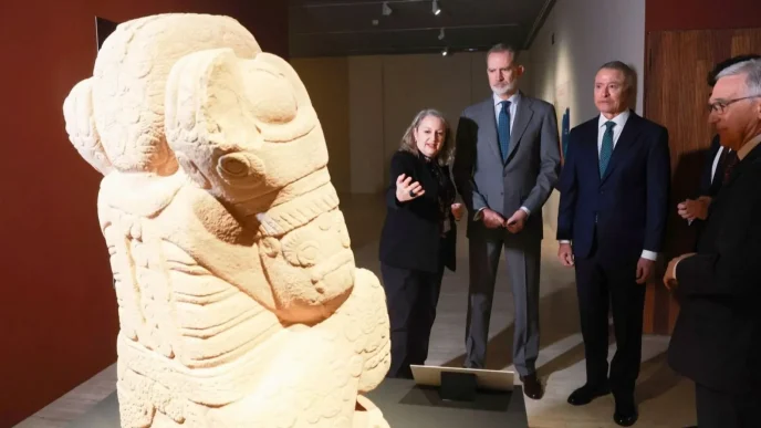 Felipe VI abusos América durante su visita a exposición sobre México indígena en Madrid