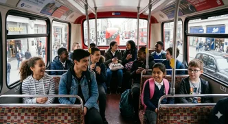 Niños viajarán gratis en autobús por toda Inglaterra este verano