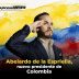 Abelardo de la Espriella realizando un saludo protocolario tras los resultados de la elección presidencial en Colombia 2026.