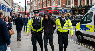Operativo de la Policía Metropolitana en Londres contra delitos con armas blancas