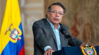 El presidente Gustavo Petro en rueda de prensa tras rechazar los resultados del preconteo de las elecciones presidenciales de Colombia 2026