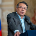 El presidente Gustavo Petro en rueda de prensa tras rechazar los resultados del preconteo de las elecciones presidenciales de Colombia 2026