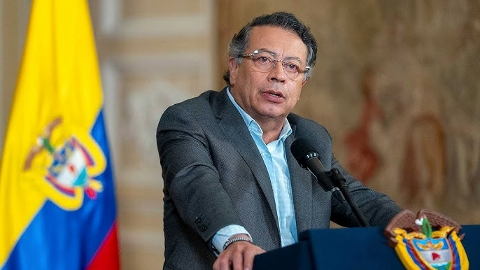 El presidente Gustavo Petro en rueda de prensa tras rechazar los resultados del preconteo de las elecciones presidenciales de Colombia 2026