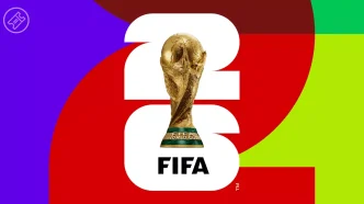 Logo oficial de la Copa Mundial de la FIFA 2026 con el trofeo central, archivo: Logo Mundial 2026.jpg.