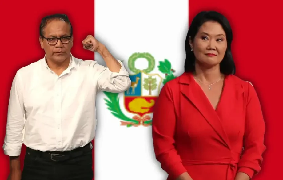 Gráfico oficial de las Elecciones Generales Perú 2026 durante la segunda vuelta presidencial.
