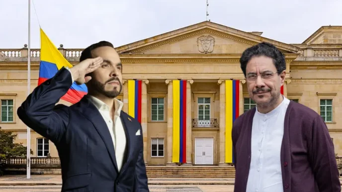El senador Iván Cepeda durante rueda de prensa sobre el gobierno electo.