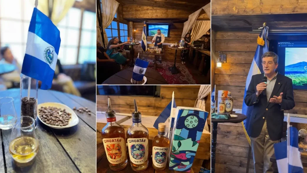 Evento “Rum meets Coffee” organizado por la Embajada de El Salvador en Londres con degustación de ron Cihuatán y café.
