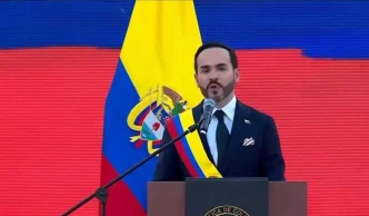 Abelardo de la Espriella durante su discurso de posesión como presidente de la República de Colombia.