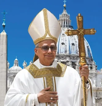 El Papa León XIV durante una ceremonia oficial en el marco de su visita apostólica.