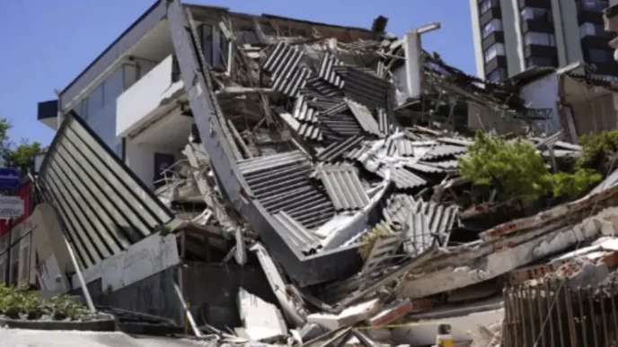 Labores de rescate y evaluación de daños en estructuras tras el terremoto en Colombia