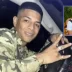 Naín Andrés Pérez Toncel, alias Bendito Menor, en un vehículo junto a un recuadro con su pareja Rosa Angélica Tarazona.